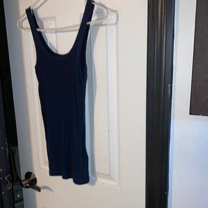Abercrombie and Fitch navy blue ribbed tank top small